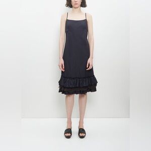 DOSA Black Slip Dress with Ruffled Hem Size XS/1 - in perfect condition